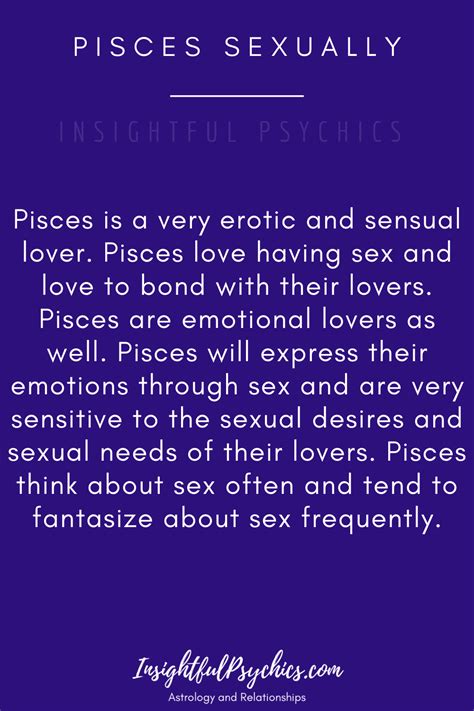 Pisces Sex Life The Good The Bad The Hot