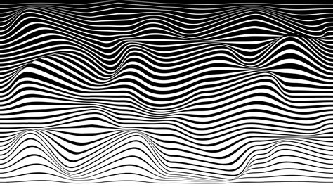 Black And White Wavy Lines Wallpaper Curl Stripes On White Background