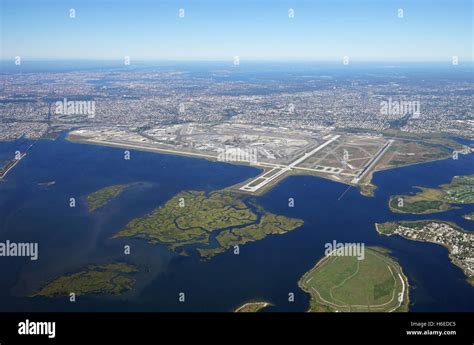 Aerial View Of The John F Kennedy International Airport Jfk In