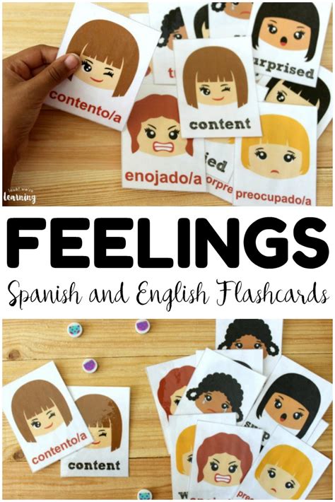Spanish Feelings Flashcards Archives Look We Re Learning Zohal