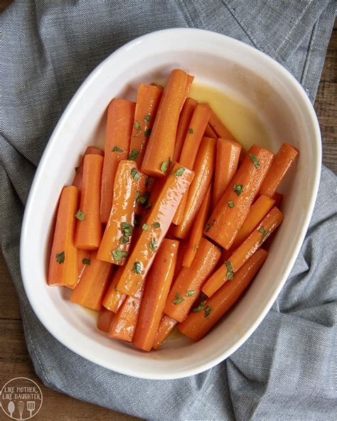 There is no chopping and they make for a great presentation. Sweet Glazed Carrots - Like Mother Like Daughter