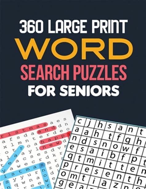 360 Large Print Word Search Puzzles For Seniors Word Search Brain