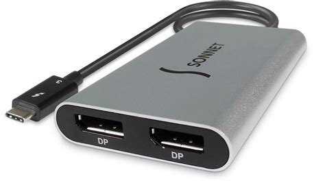 Sonnet Launches Thunderbolt 3 To Dual Displayport Adapter Compatible