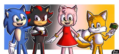 Sonic La Pelicula Sonic Shadow Amy Y Tails By Jocelynminions On Deviantart