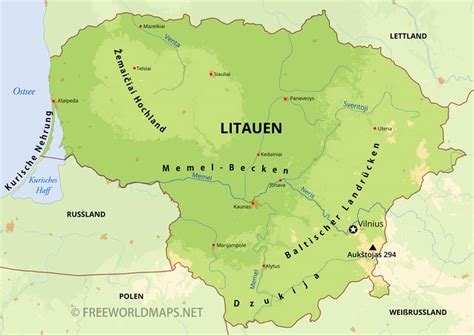 Litauen Karten Freeworldmaps Net