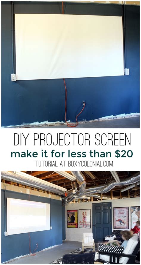 Crisp & clear visuals hd supported 3800+ lumens cables included easy setup & operation laptop & projector stand. DIY Projector Screen for less than $20 - A Little Craft In ...