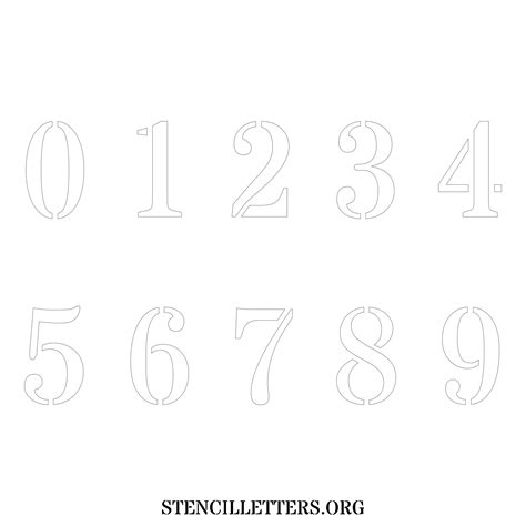 Free Printable Numbers Stencils Design Style 217 Army Stencil Letters Org
