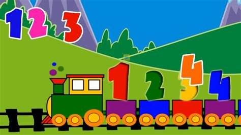 Learn To Count 1 To 20 With Cartoon Train Number Train For Kids