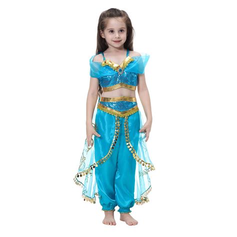 Buy Childrens Dress Princess Jasmine Disney Aladdin Costume For