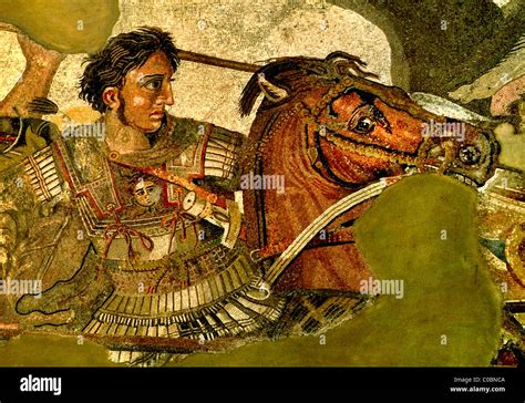 this image is alexander the great in battle persian king darius iii alexander the great issus