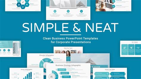 Simple And Beautiful Powerpoint Presentation Template Slidesalad