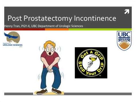 Post Prostatectomy Incontinence Youtube