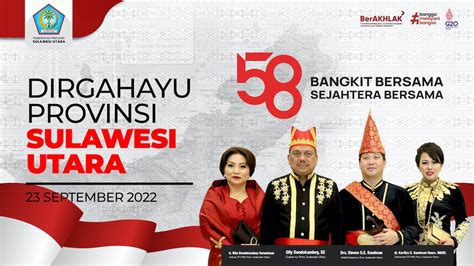 Upacara Peringatan Hari Ulang Tahun Ke 58 Provinsi Sulawesi Utara YouTube
