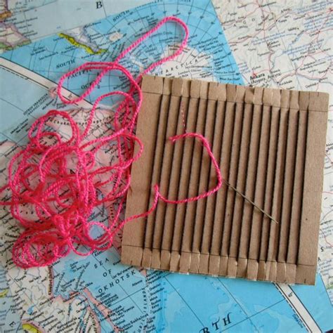 Cardboard Looms And Vacation Weaving Art Narratives