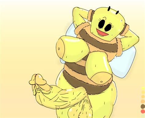 Rule 34 1futa Anonymous Artist Areolae Balls Bee Big Balls Big Penis Breasts Bumblebee Colored