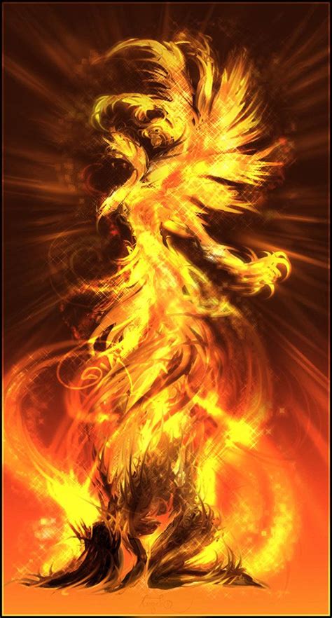 18 Phoenix Artworks The Flaming Bird Design Inspiration Psd