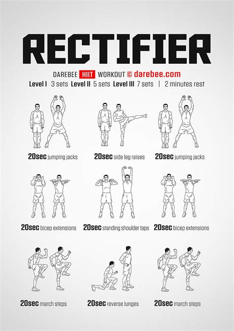 The Rectifier Is A Free Hiit Workout From Darebee Hiit Workout Hiit