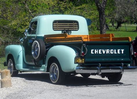 chevy ½ ton swb 3100 series popular in the 1940 s early 1950 s vintage pickup trucks classic