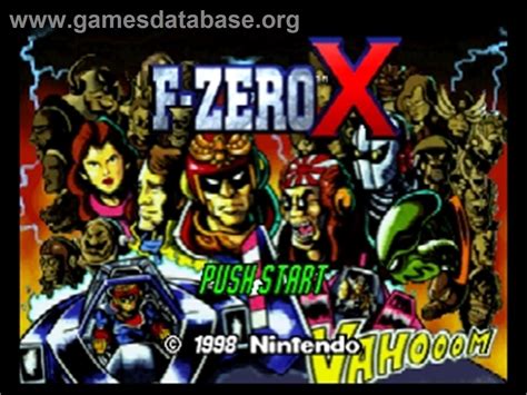 F Zero X Nintendo N64 Artwork Title Screen