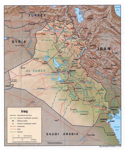 Large Detailed Political And Administrative Map Of Iraq With Roads Sexiz Pix