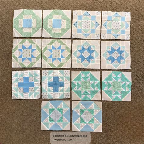 Sea Glass BOM, Month 7 | NW Quilted Cat | Quilt patterns, Quilting