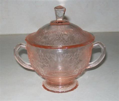 Hazel Atlas Pink Florentine Poppy Sugar Bowl Lid Antique Price