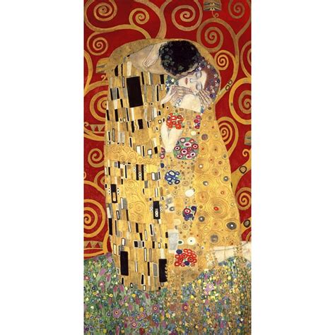 Cuadro Famoso En Canvas Gustav Klimt El Beso Rojo