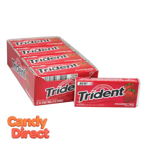Trident Strawberry Sugar Free Gum 12ct