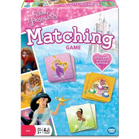 Wonder Forge Disney Princess Matching Game For Girls And Boys Ages 3 And