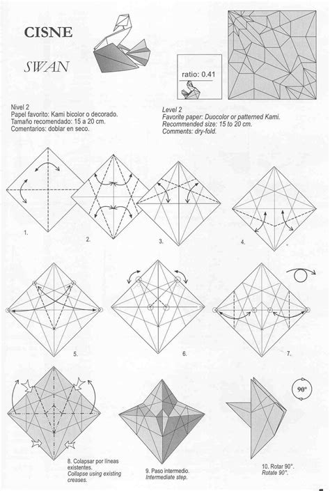 Swan origami by Roman Diaz - OrigamiArt.Us