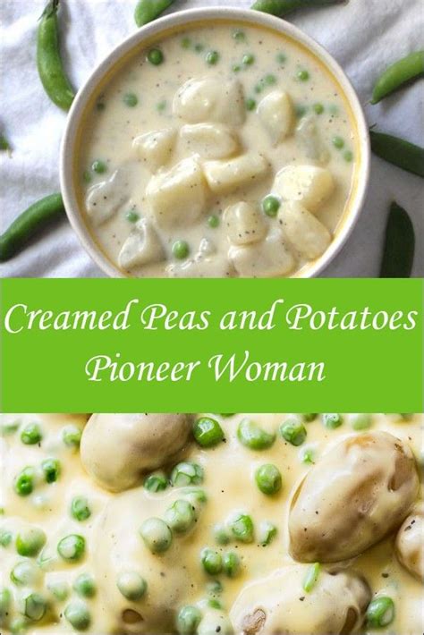 Saturday morning's episode of the pioneer woman on food network is skillet stories! every recipe is made in one o' those round things. Creamed Peas And Potatoes Pioneer Woman in 2020 | Creamed ...