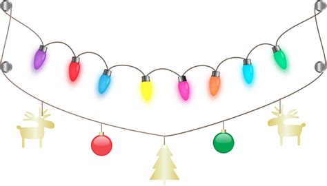 Christmas Lights Clip Art String Lights Png Download 1024584