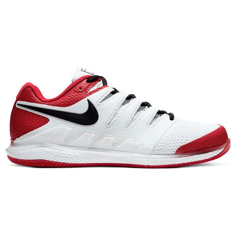Nike Air Zoom Vapor X Hc Whiteblackred Mens Tennis Shoes