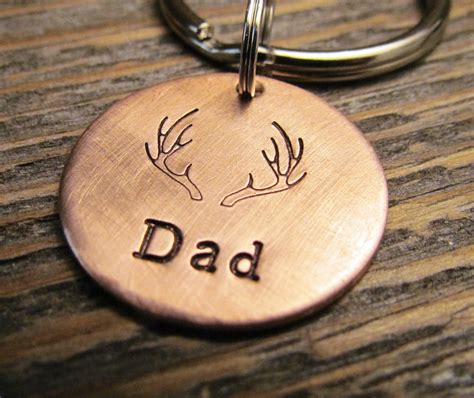Mens Hand Stamped Personalized Key Chain With Choice Of Etsy