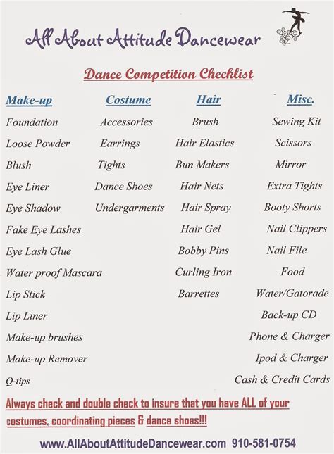 All Things Dance Packing For A Dance Competition Or Recital Dance