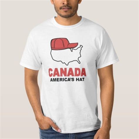 Canada Americas Hat T Shirt Zazzle