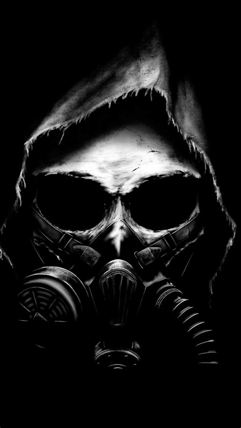 Cool Skull With Gas Mask Wallpapers