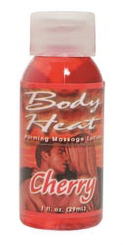 body heat warming massage lotion 1 fl oz cherry