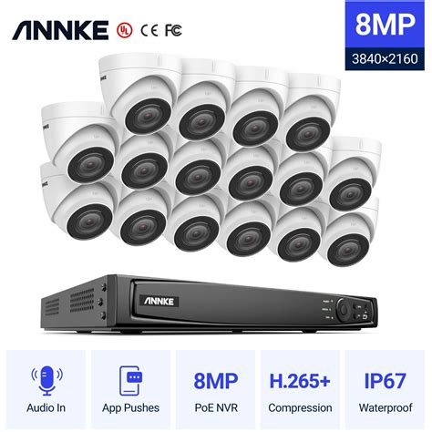 Annke 8ch 4k Ultra Hd Poe Network Video Security System 8mp H265 Nvr