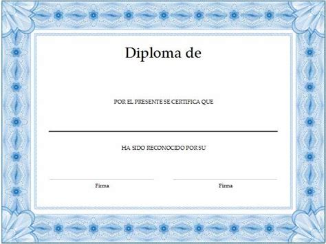 Formato Para Crear Diplomas Formatos De Diplomas Diplomas De