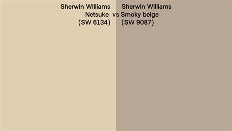Sherwin Williams Netsuke Vs Smoky Beige Side By Side Comparison