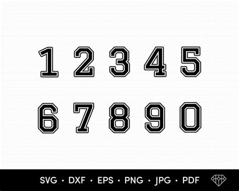 Jersey Letters Svg Jersey Font Svg Jersey Numbers Svg Etsy In 2021