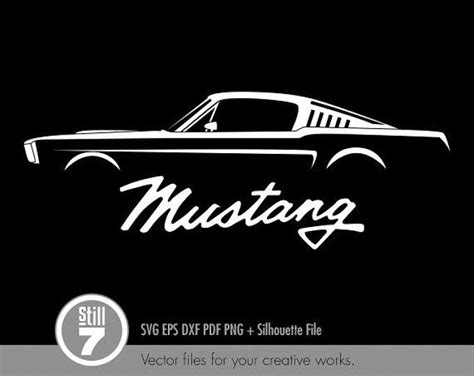 Mustang Svg 1965 1968 1969 Mustang Vector Calcomanía Etsy España