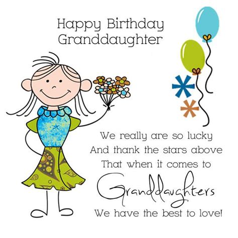 Happy Birthday Granddaughter We Really Are So Lucky And Thank The Stars