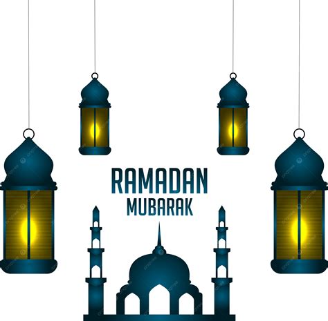 Ramadan Mubarak Saludos Mezquita Y Linterna Png Ramadan Saludos