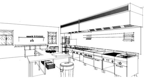 Small commercial kitchen layout best home decoration world class. Detail of a commercial kitchen, sketched in Autokitchen 11 ...