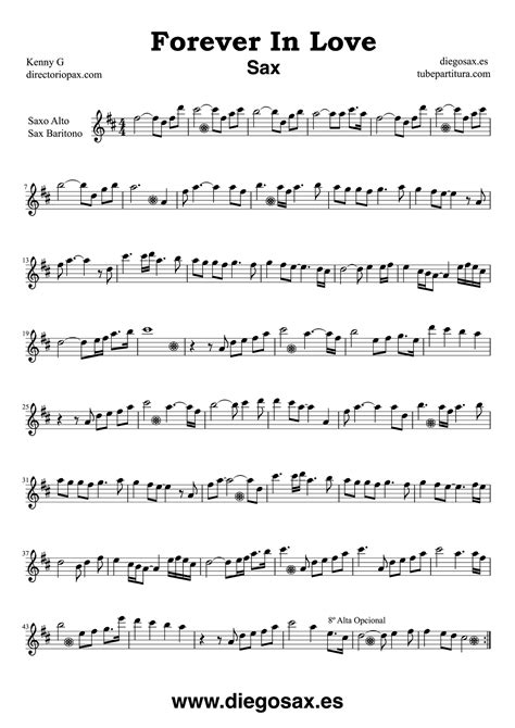 And onle your pillow count the tears. Kenny G Forever in Love Sheet Music Alto In my opinion ...