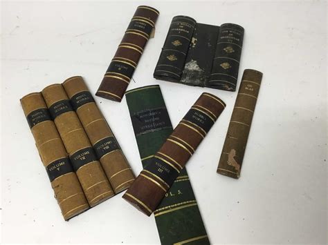 Lot 398 A Large Collection Of Faux Book Spine Panels