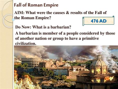 Ppt Fall Of Roman Empire Powerpoint Presentation Free Download Id