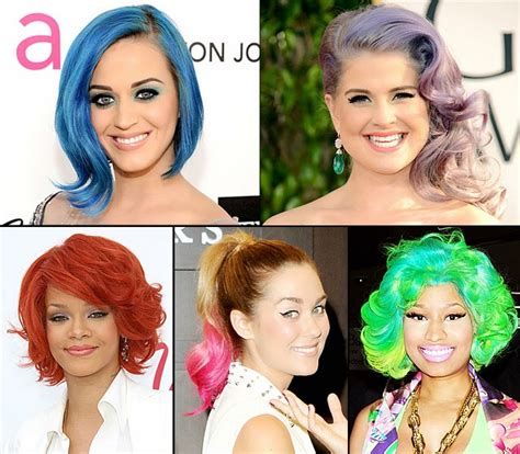 Welcome To Fab Finder My Fav Celebrities Who Rock Rainbow Coloured Hair
